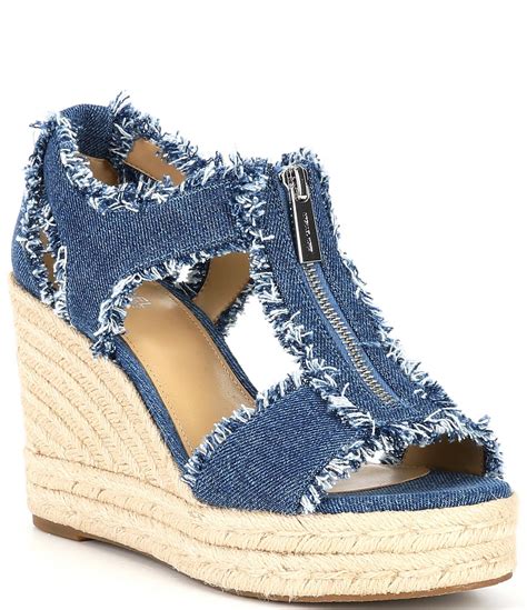 michael kors denim espadrilles|michael kors espadrille wedges.